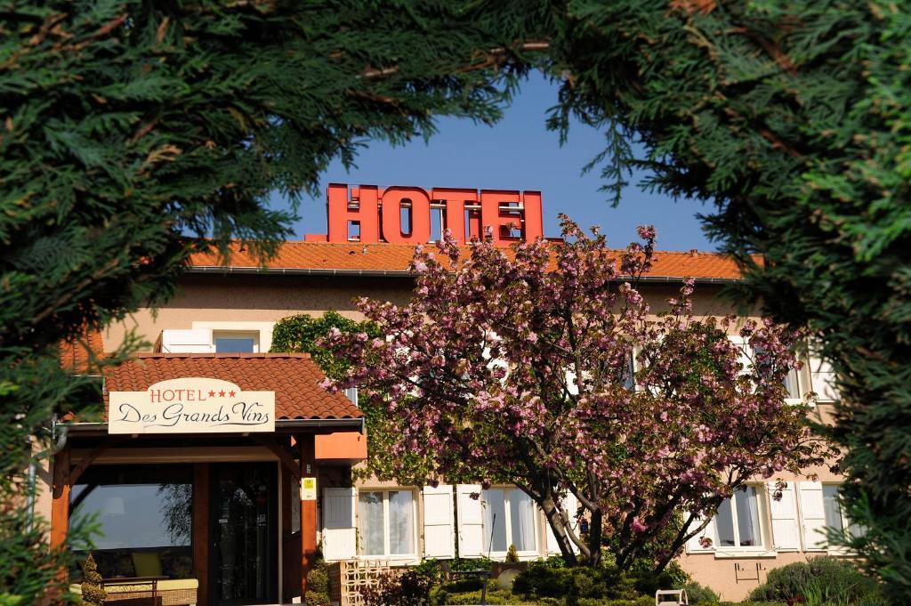 Logis Hotel Des Grands Vins Fleurie Buitenkant foto